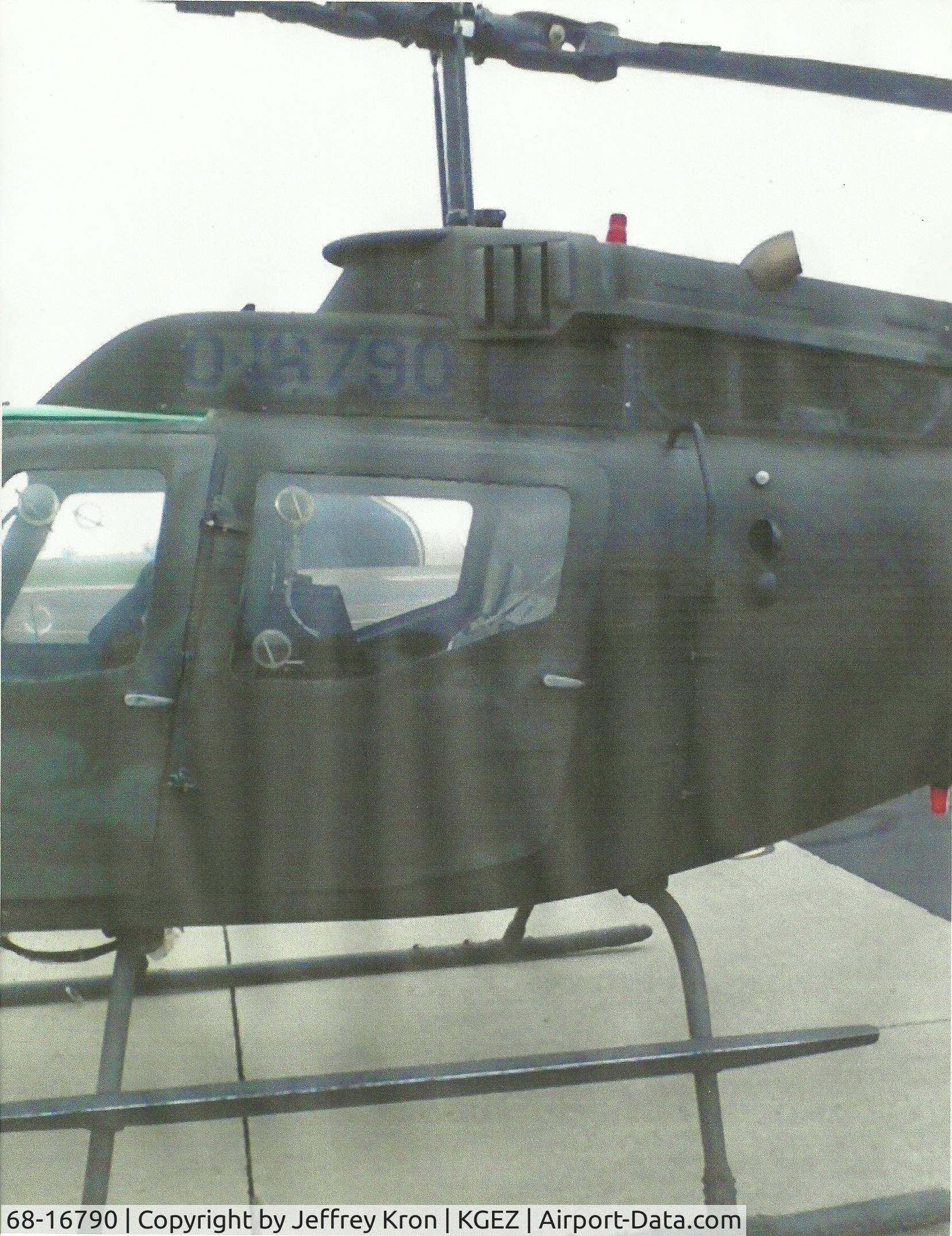 68-16790, 1968 Bell OH-58A-BF Kiowa C/N 40104, 68-16790 With the Indiana Guard.