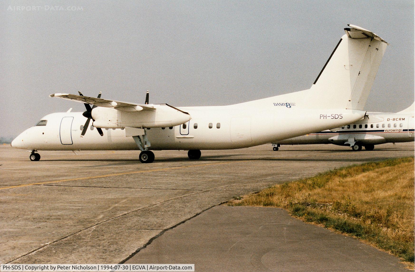 PH-SDS, 1991 De Havilland Canada DHC-8-311 Dash 8 C/N 293, Dash 8 of Schriener Airways was a visitor to the 1994 Intnl Air Tattoo at RAF Fairford.
