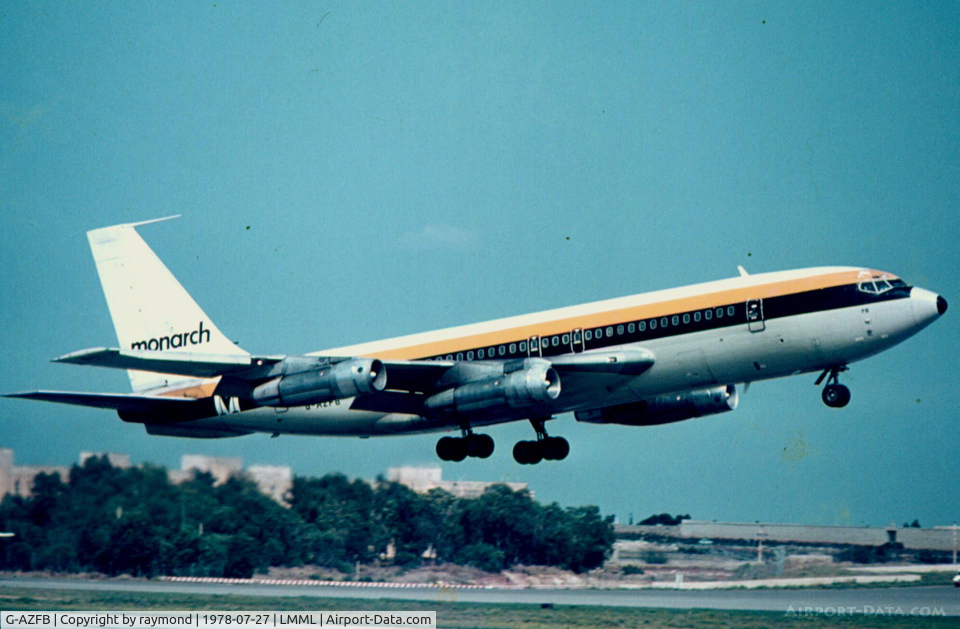 G-AZFB, 1961 Boeing 720-051B C/N 18381, B720b G-AZFB Monarch Airlines