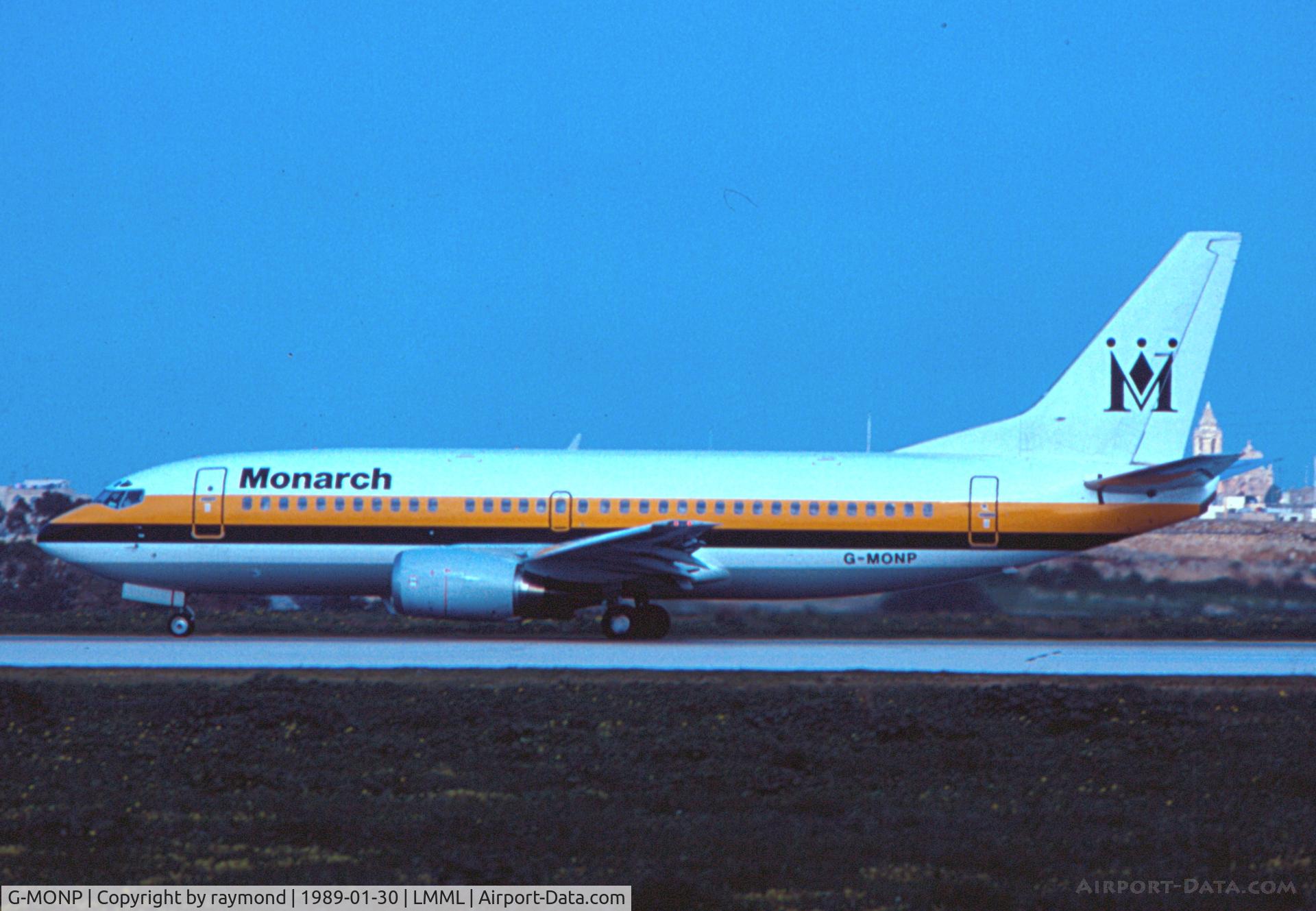 G-MONP, 1988 Boeing 737-33A(QC) C/N 24028, B737-300 G-MONP Monarch Airlines