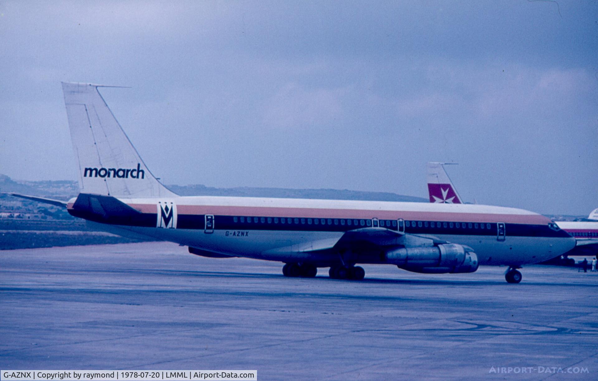 G-AZNX, 1961 Boeing 720-051B C/N 18383, B720b G-AZNX Monarch Airlines