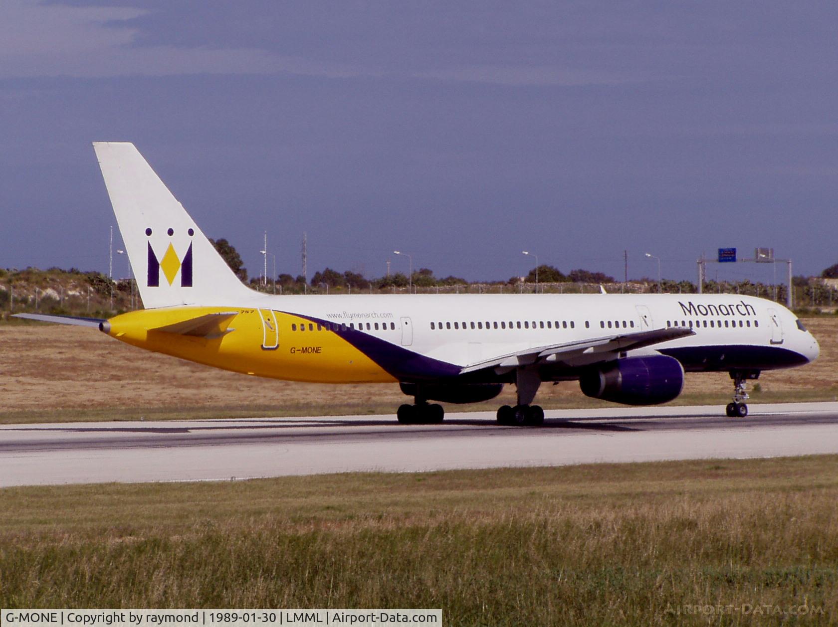 G-MONE, 1985 Boeing 757-2T7 C/N 23293, B757 G-MONE Monarch Airlines
