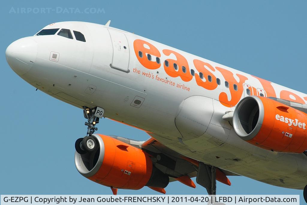 G-EZPG, 2005 Airbus A319-111 C/N 2385, landing 23
