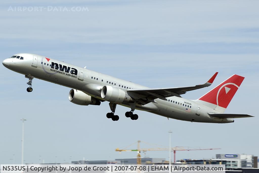 N535US, 1995 Boeing 757-251 C/N 26482, Northwest Airlines