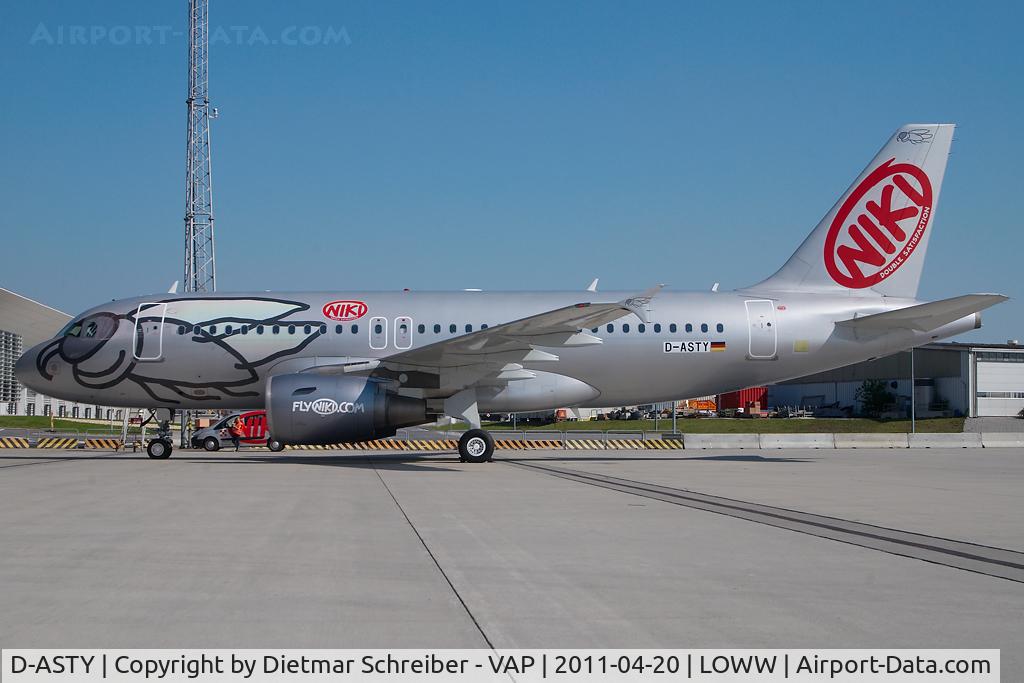 D-ASTY, 2008 Airbus A319-112 C/N 3407, Fly Niki Airbus A319