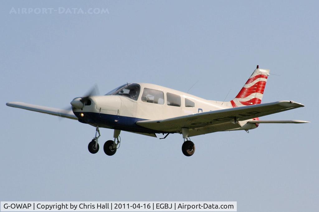 G-OWAP, 1977 Piper PA-28-161 Cherokee Warrior II C/N 28-7816314, ex British Airways flying club, now owned by Aviation advice and Consulting Ltd