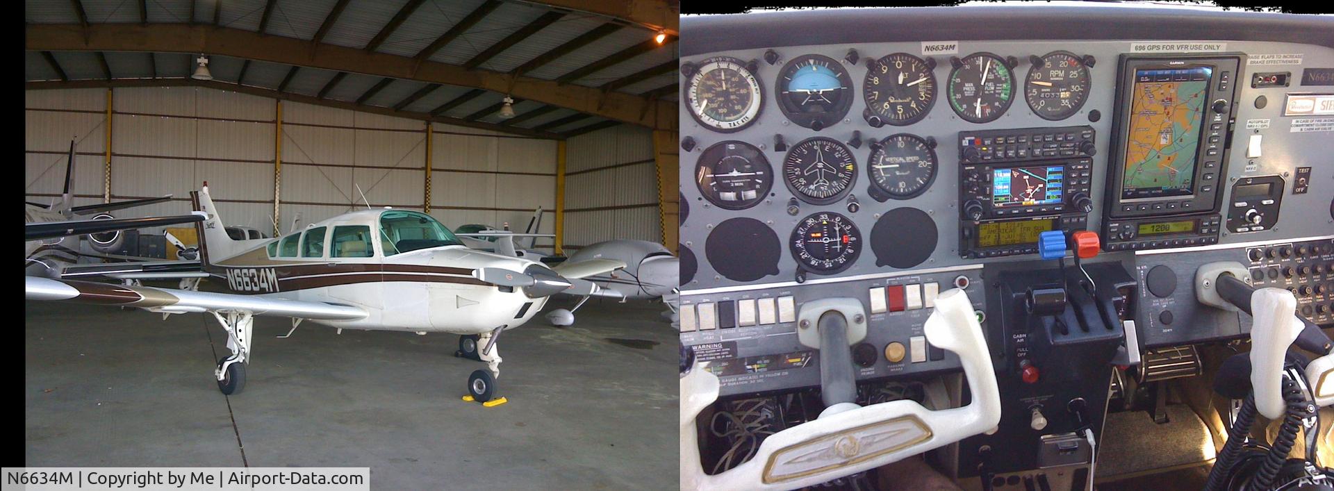 N6634M, 1979 Beech C24R C/N MC-682, In the Hanger for bad weather