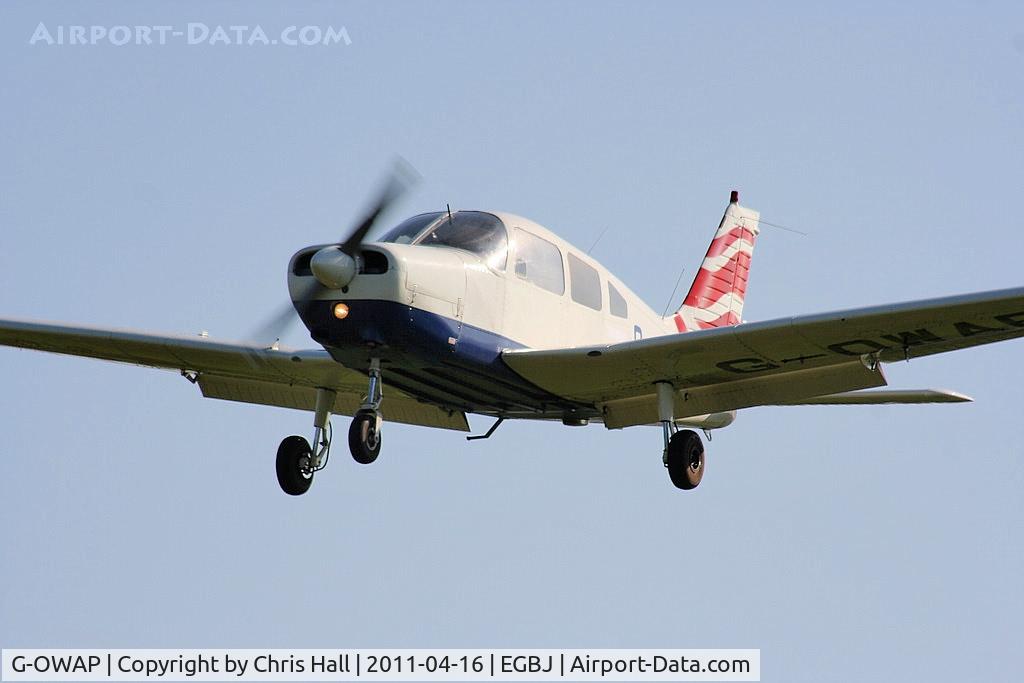 G-OWAP, 1977 Piper PA-28-161 Cherokee Warrior II C/N 28-7816314, ex British Airways flying club, now owned by Aviation Advice and Consulting Ltd