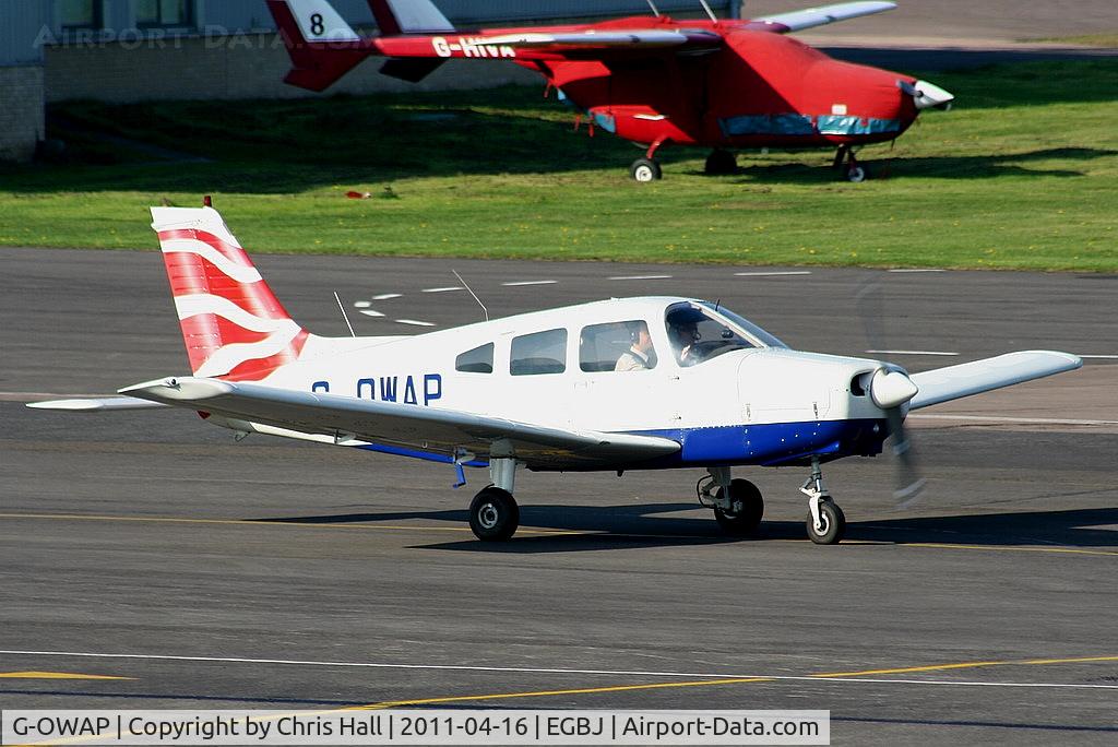 G-OWAP, 1977 Piper PA-28-161 Cherokee Warrior II C/N 28-7816314, ex British Airways flying club, now owned by Aviation advice and Consulting Ltd