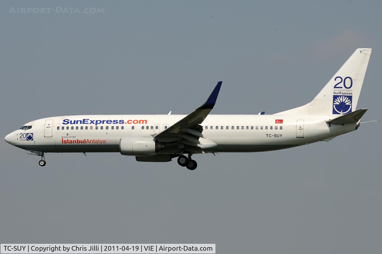 TC-SUY, 2001 Boeing 737-86N C/N 30806, SunExpress