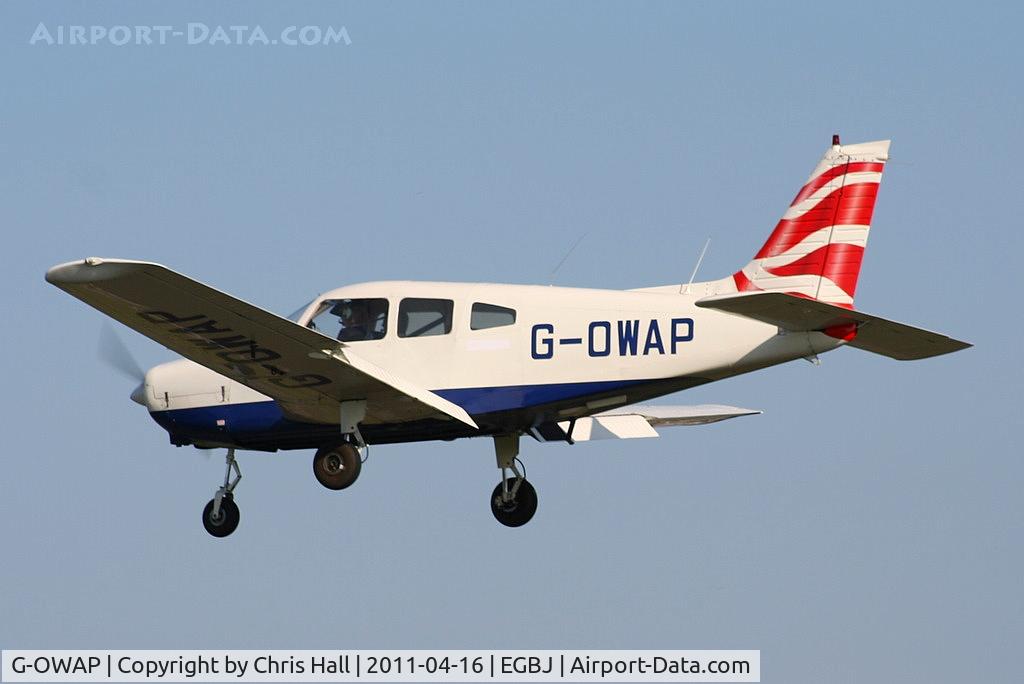 G-OWAP, 1977 Piper PA-28-161 Cherokee Warrior II C/N 28-7816314, Aviation Advice and Consulting Ltd, ex British Airways flying club