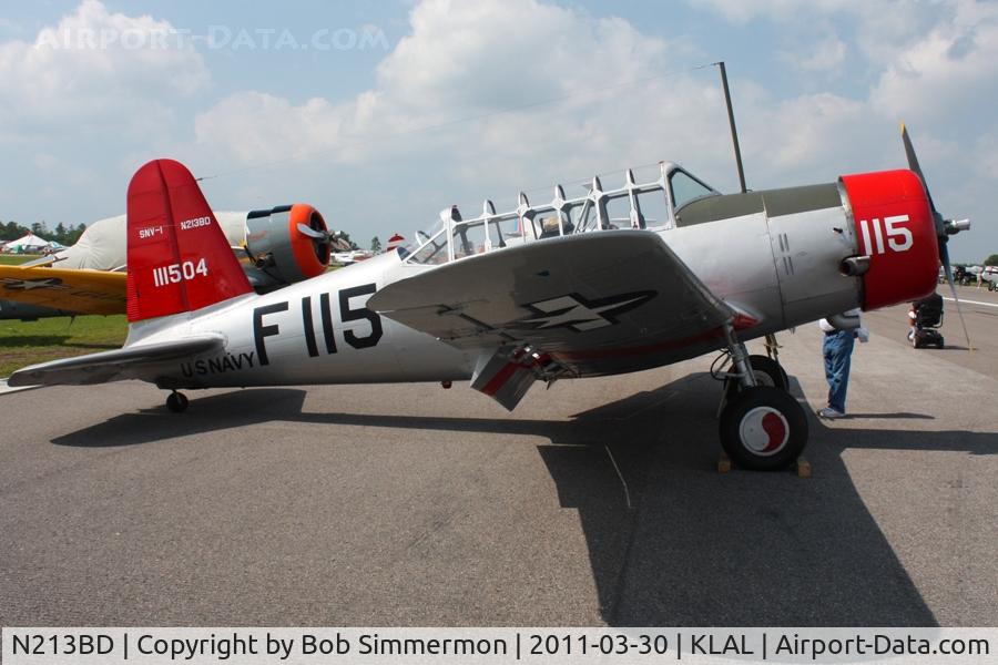N213BD, 1941 Consolidated Vultee BT-13A C/N 2514, On display at Sun N Fun 2011 - Lakeland, FL