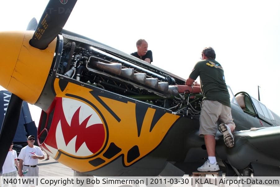 N401WH, 1942 Curtiss P-40K Warhawk C/N 42-10256, Sun N Fun 2011 - Lakeland, FL