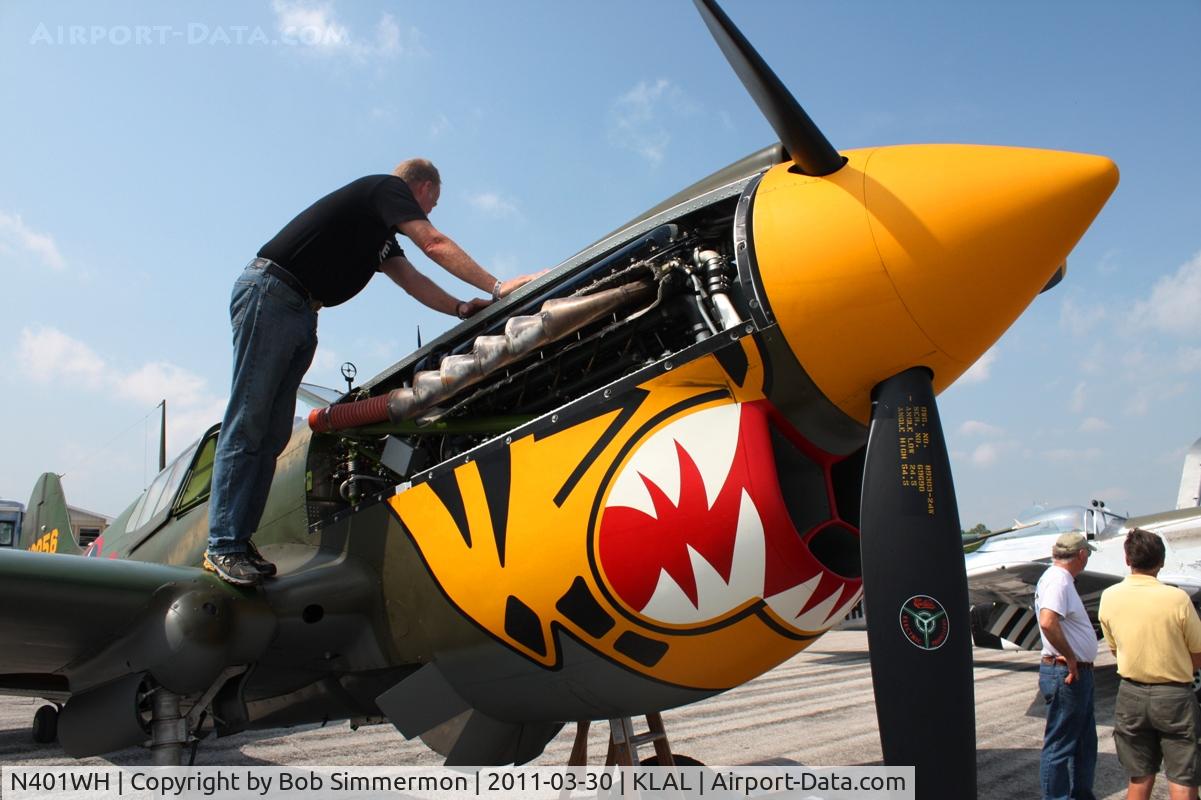 N401WH, 1942 Curtiss P-40K Warhawk C/N 42-10256, Sun N Fun 2011 - Lakeland, FL