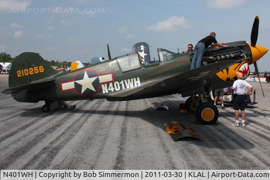 N401WH, 1942 Curtiss P-40K Warhawk C/N 42-10256, Sun N Fun 2011 - Lakeland, FL