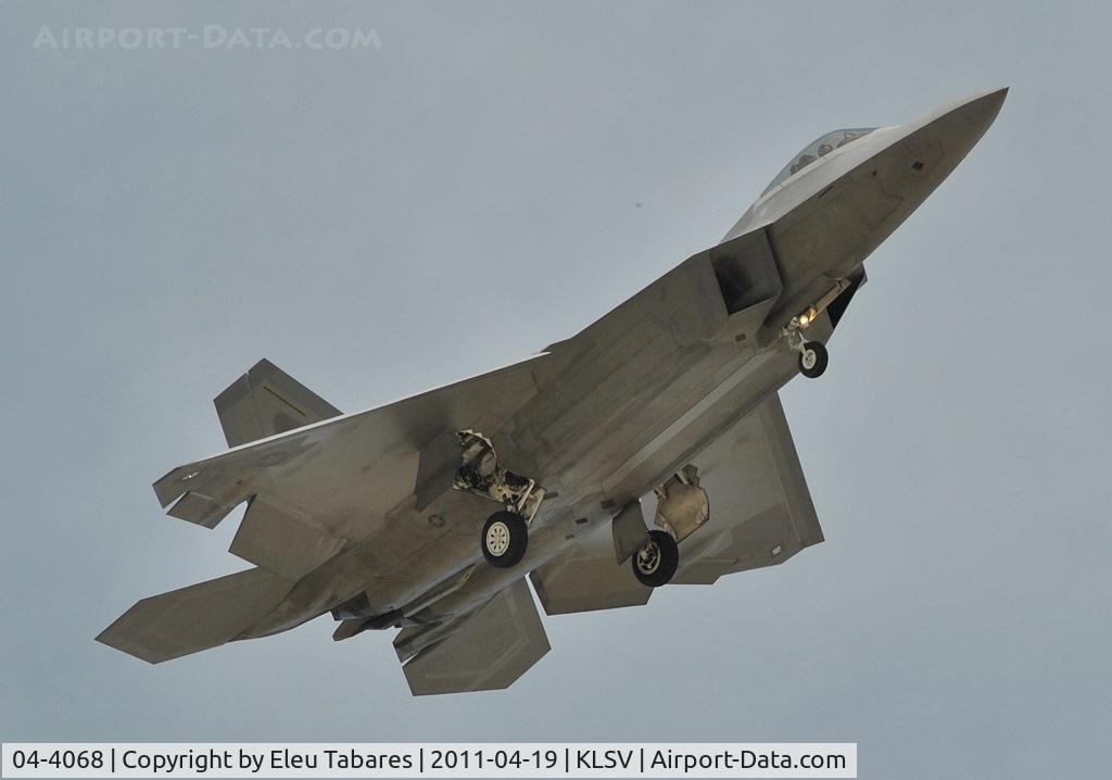 04-4068, 2004 Lockheed Martin F-22A Raptor C/N 4068, Taken during Green Flag Exercise at Nellis Air Force Base, Nevada.