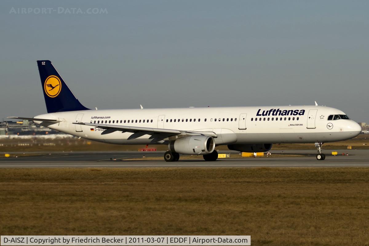 D-AISZ, 2009 Airbus A321-231 C/N 4085, departure via RW18W