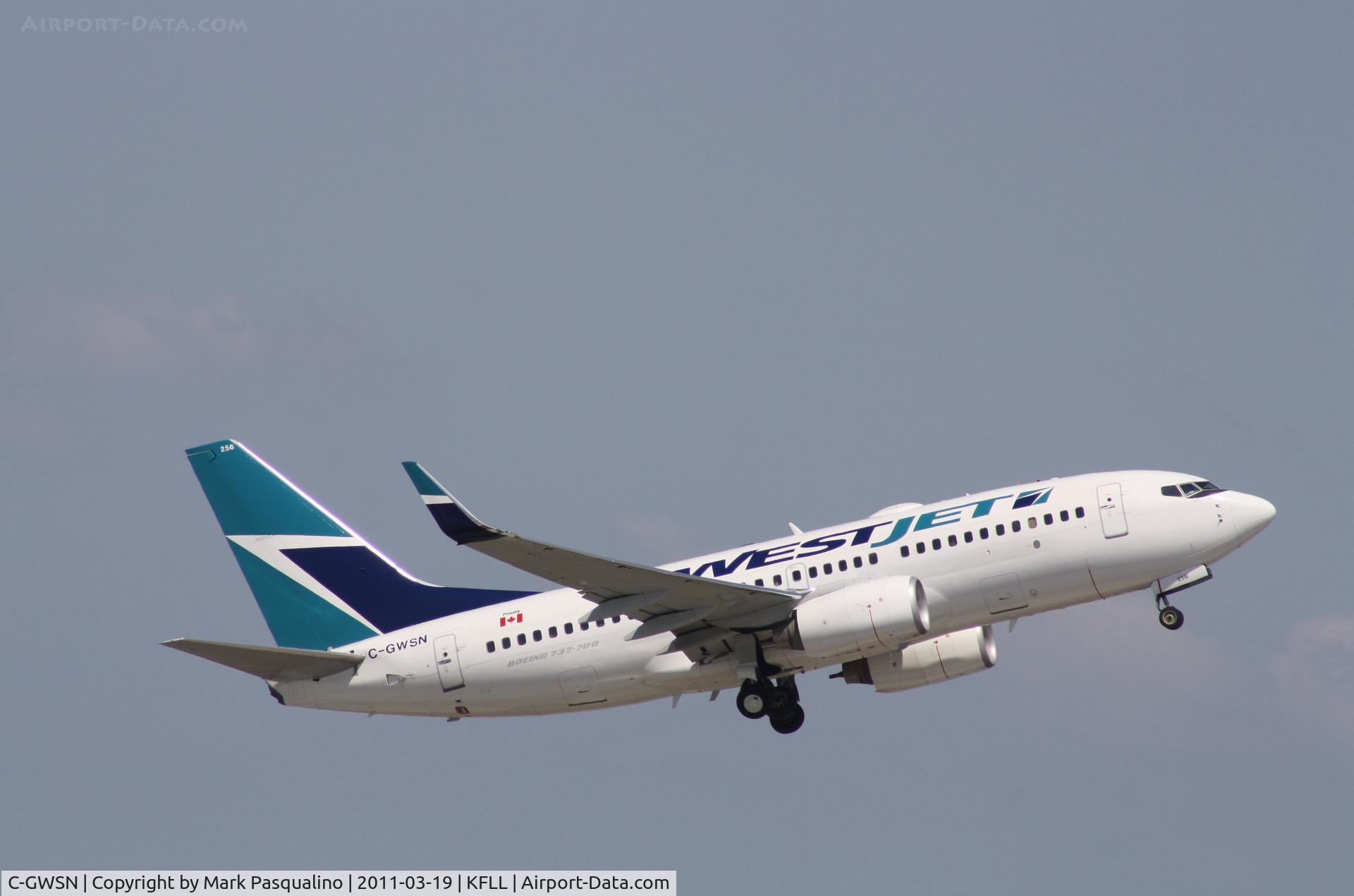 C-GWSN, 2009 Boeing 737-7CT C/N 37089, Boeing 737-700