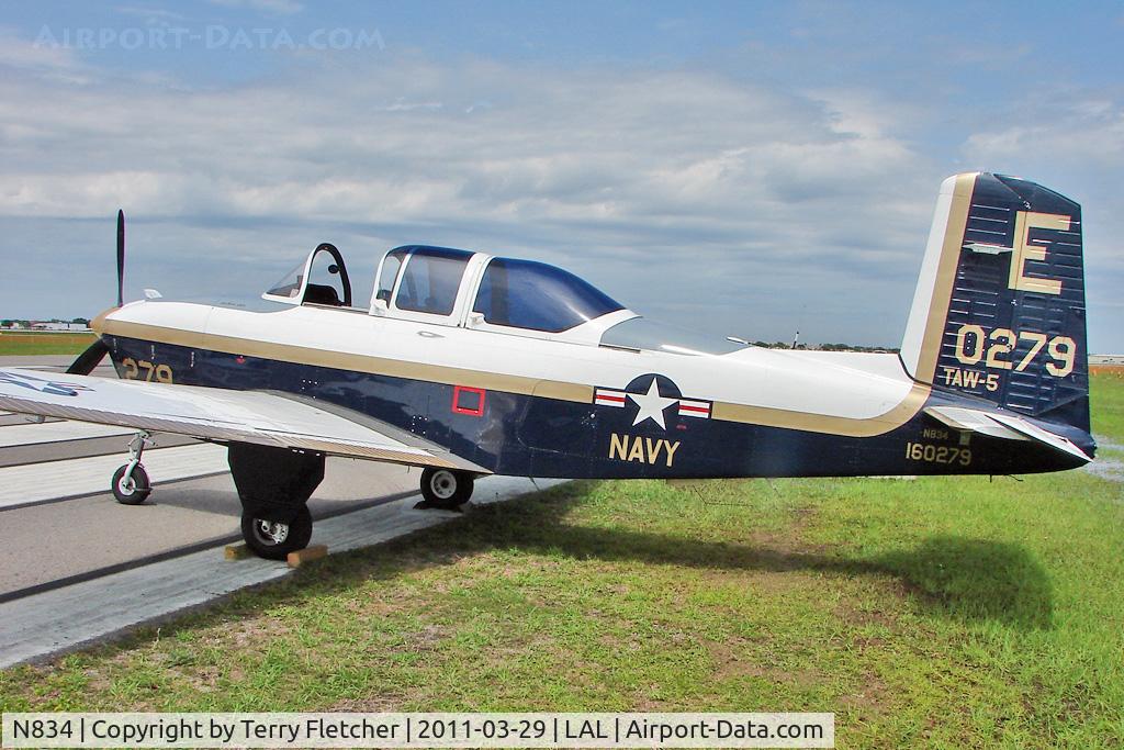 N834, 1952 Beech (CCF) T-34A Mentor (A45) C/N G-62, 2011 Sun n Fun  - Lakeland , Florida
