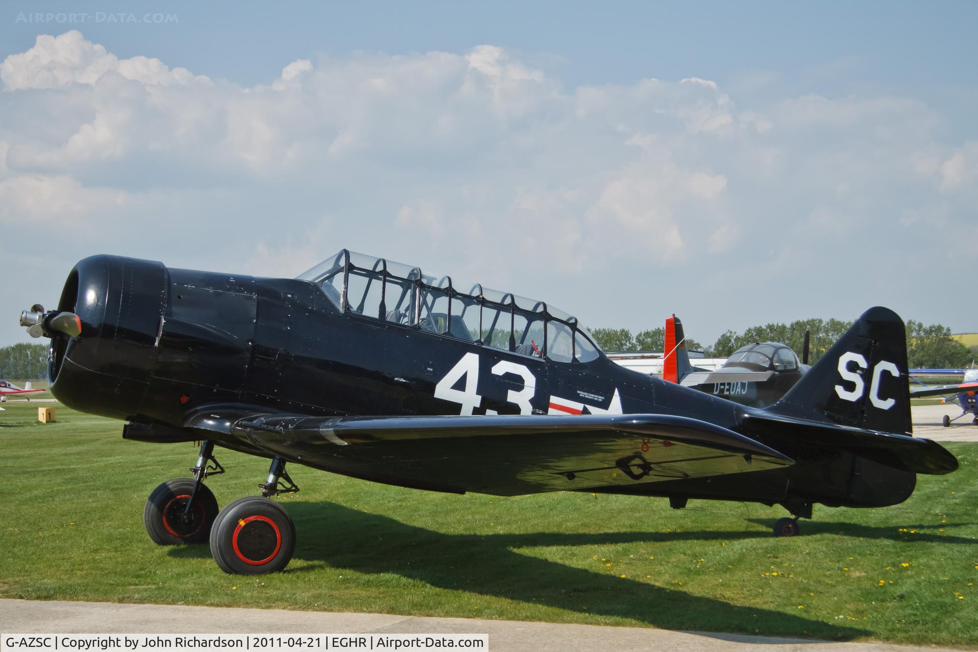 G-AZSC, 1943 Noorduyn AT-16 Harvard IIB C/N 14A-1363, Ready for pleasure flight