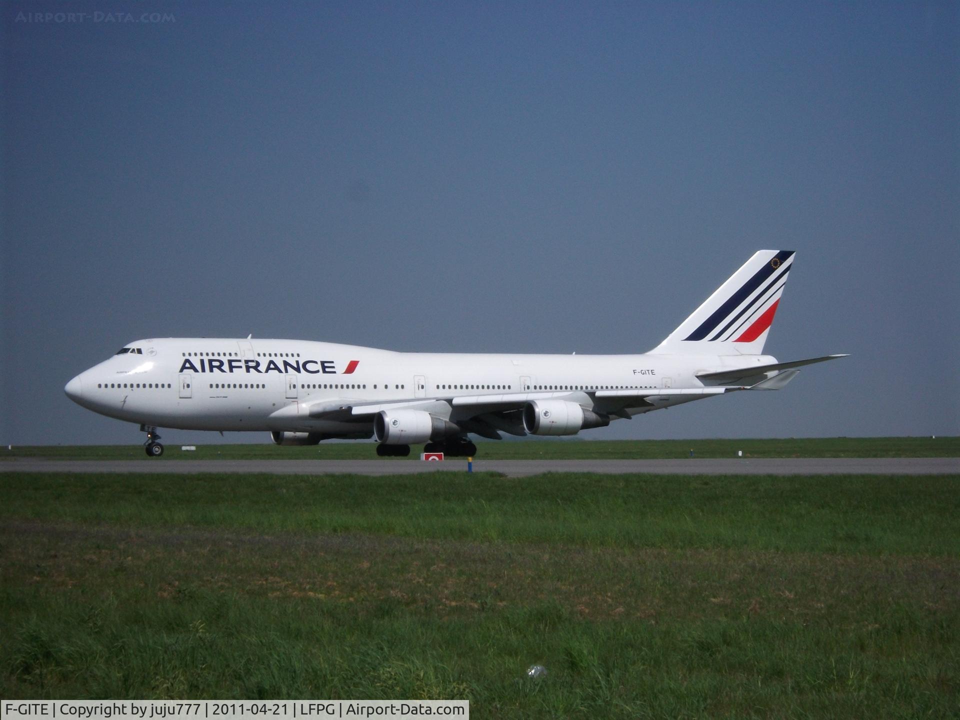 F-GITE, 1992 Boeing 747-428 C/N 25601, wiht new peint