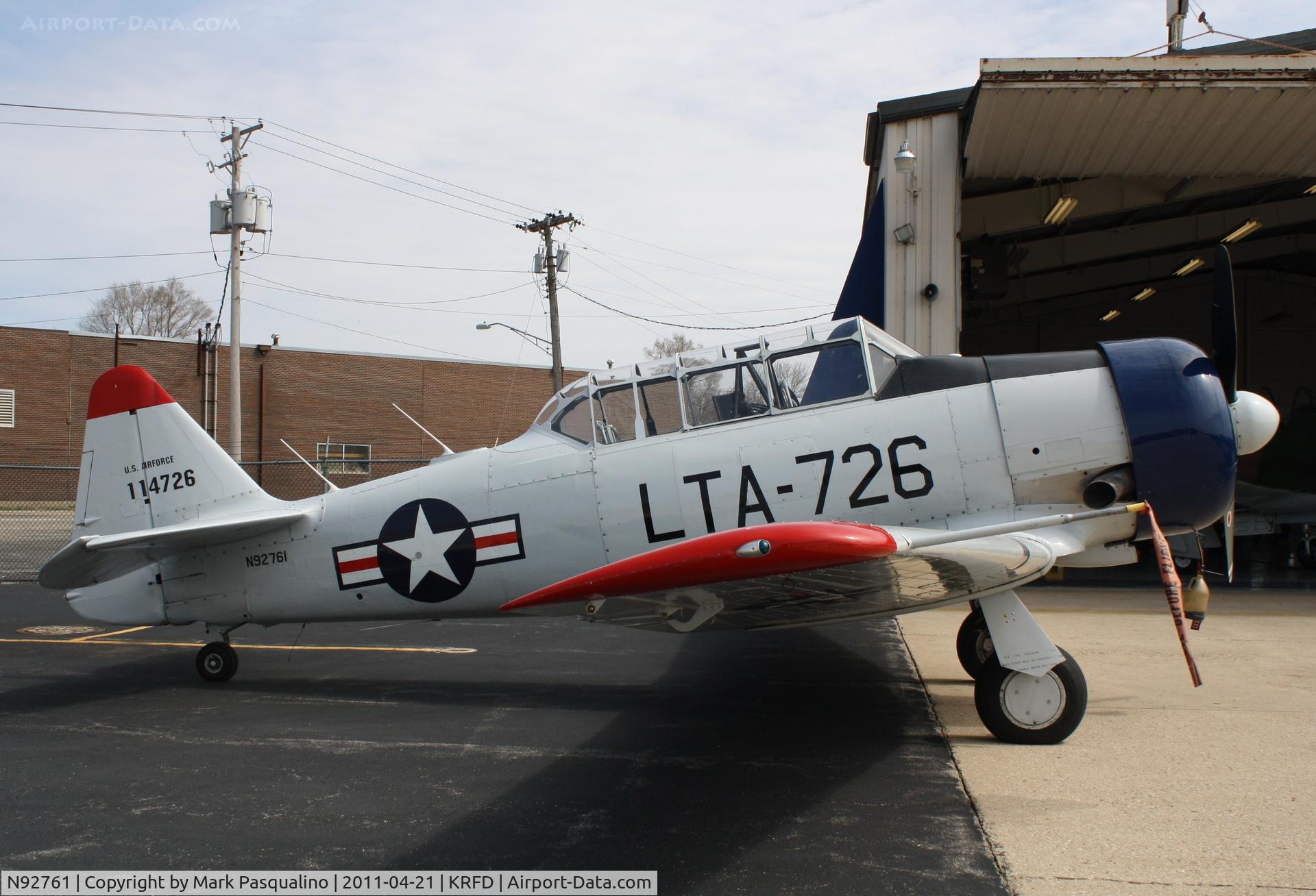 N92761, 1958 North American AT-6G Texan C/N 182-413 (51-14726), North American AT-6G