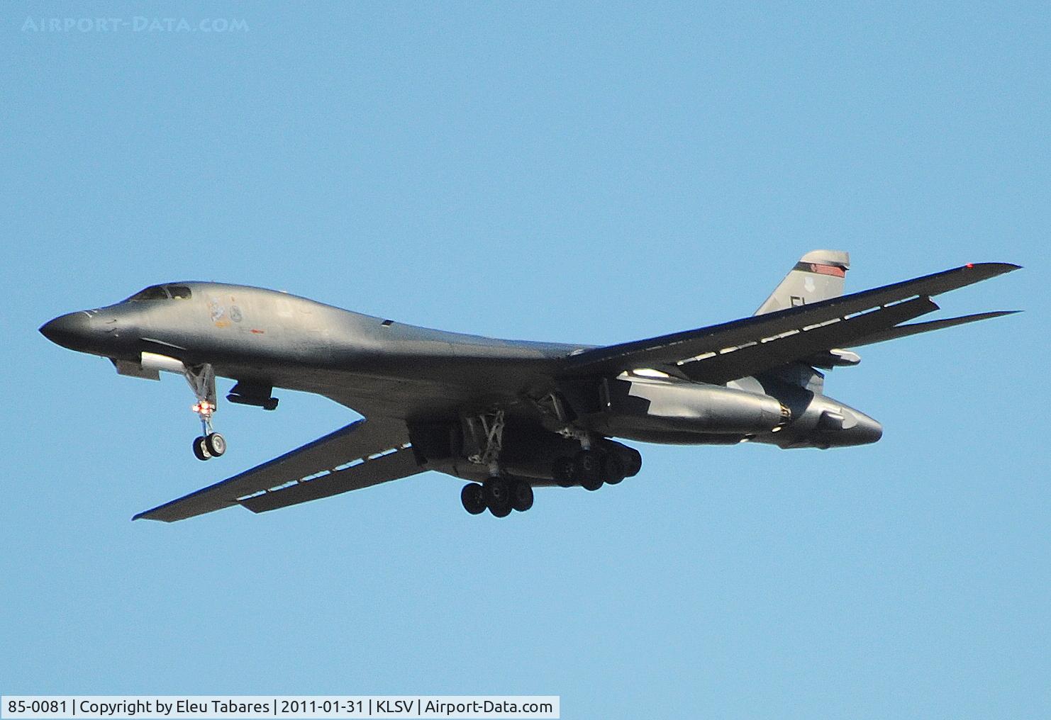 85-0081, 1985 Rockwell B-1B Lancer C/N 41, Taken during Red Flag Exercise over Nellis Air Force Base, Nevada.