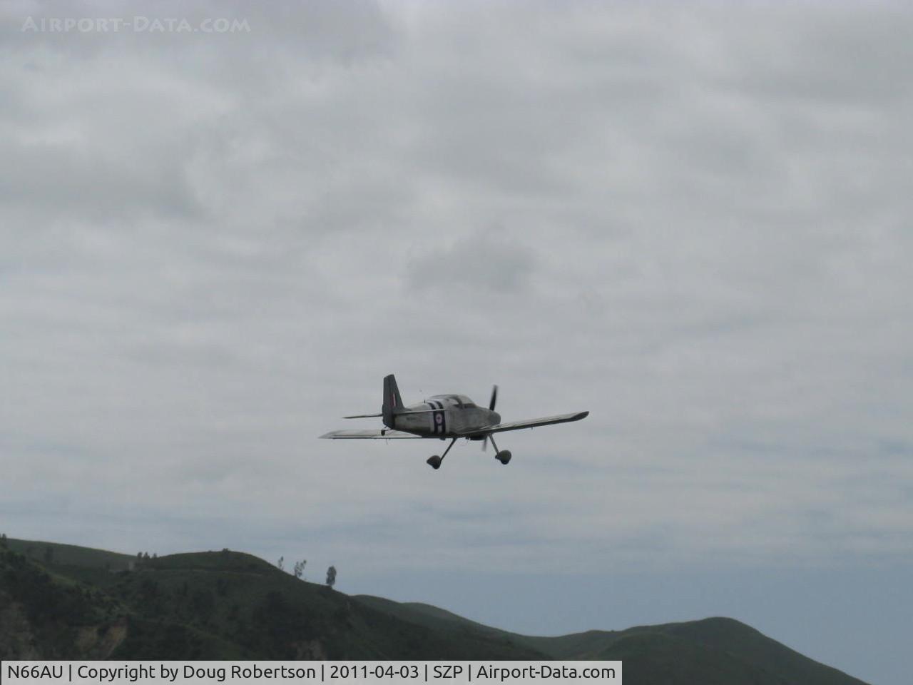 N66AU, Vans RV-6 C/N 20119, 2009 Farmer VAN's RV-6, Lycoming O-320 160 Hp, takeoff climb out Rwy 22