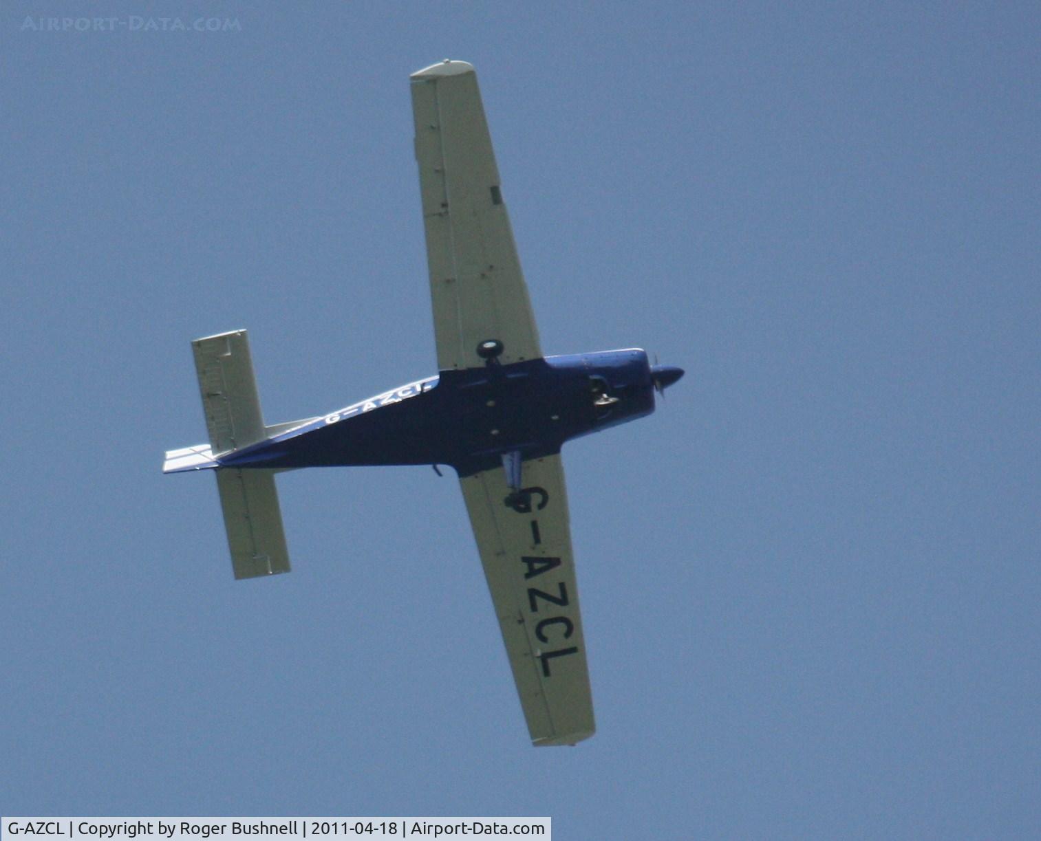 G-AZCL, 1969 Beagle B-121 Pup Series 2 (Pup 150) C/N B121-154, Flying over North Gorley Hampshire U.K.