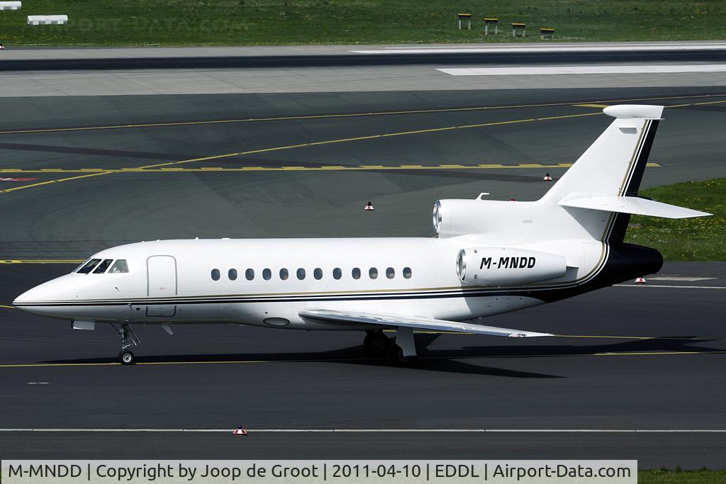 M-MNDD, 2007 Dassault Falcon 900EX C/N 612, arrival at DUS
