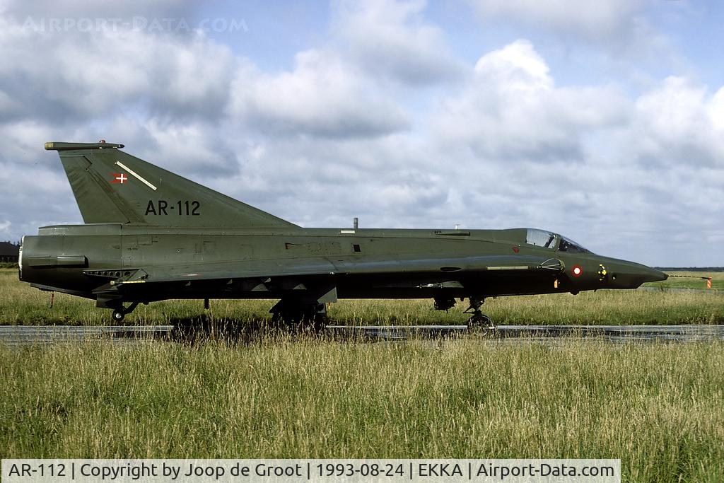 AR-112, 1971 Saab RF-35 Draken C/N 35-1112, In 1993 many Drakens were wfu and stored in the open on Karup AB