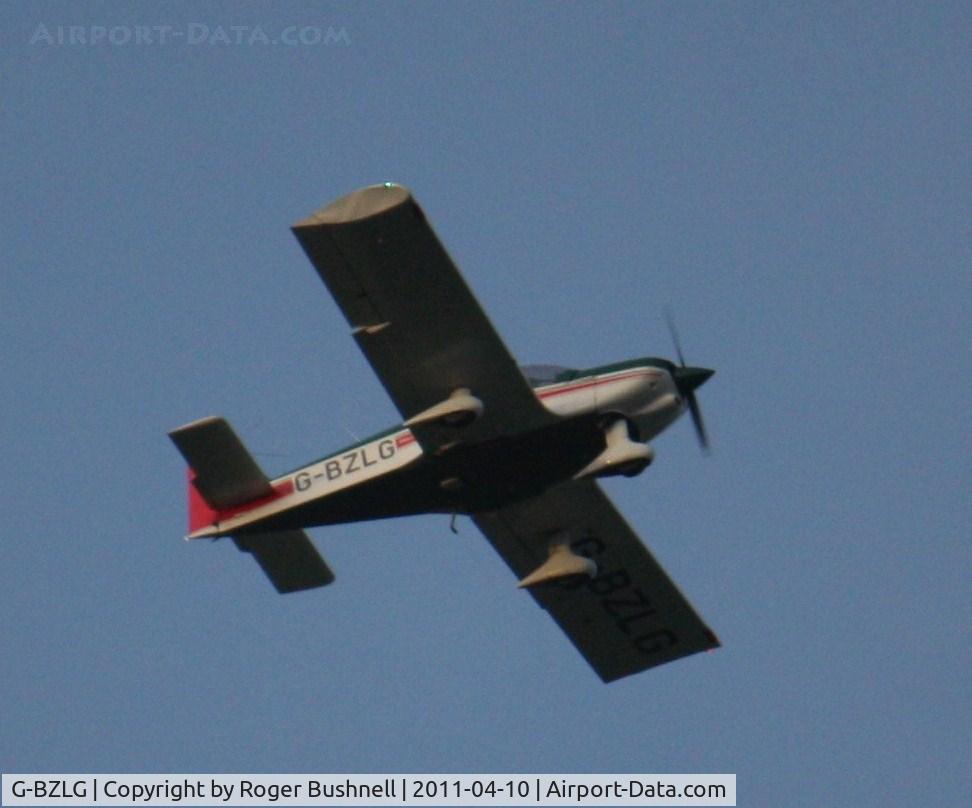 G-BZLG, 2000 Robin HR-200-120B C/N 353, Flying over North Gorley Hampshire U.K.