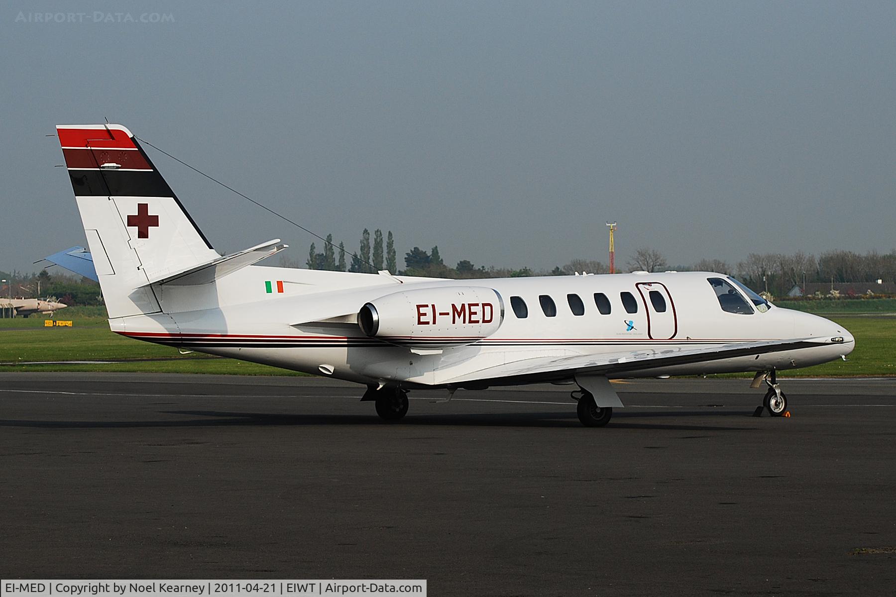 EI-MED, 1979 Cessna 550 Citation II C/N 550-0085, Parked on the apron at Weston.