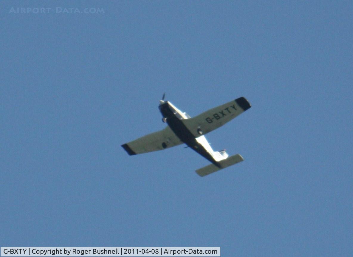 G-BXTY, 1989 Piper PA-28-161 Cadet C/N 2841179, Flying over North Gorley Hampshire U.K.