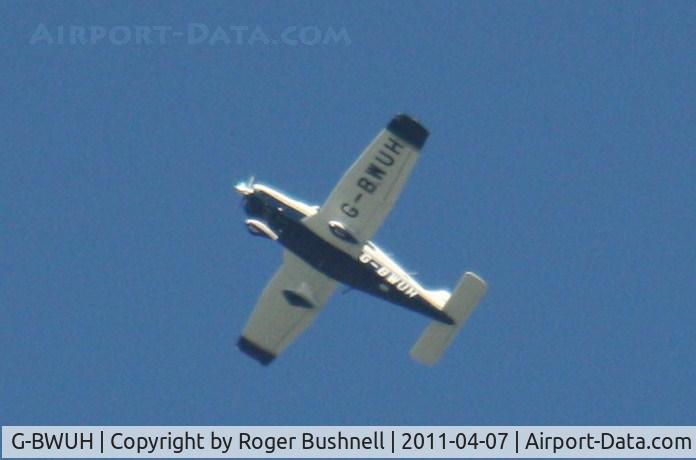 G-BWUH, 1996 Piper PA-28-181 Cherokee Archer III C/N 2843048, Flying over North Gorley Hampshire U.K.