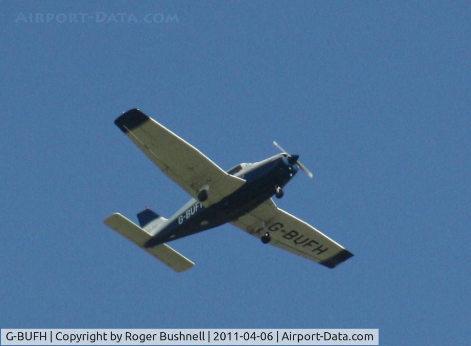 G-BUFH, 1984 Piper PA-28-161 Warrior II C/N 28-8416076, Flying over North Gorley Hampshire U.K.