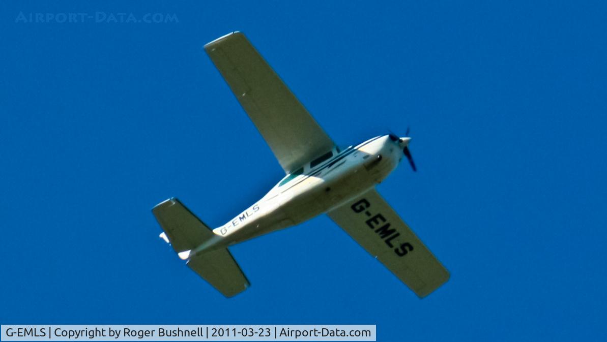 G-EMLS, 1974 Cessna T210L Turbo Centurion C/N 210-60094, Flying over North Gorley Hampshire U.K.