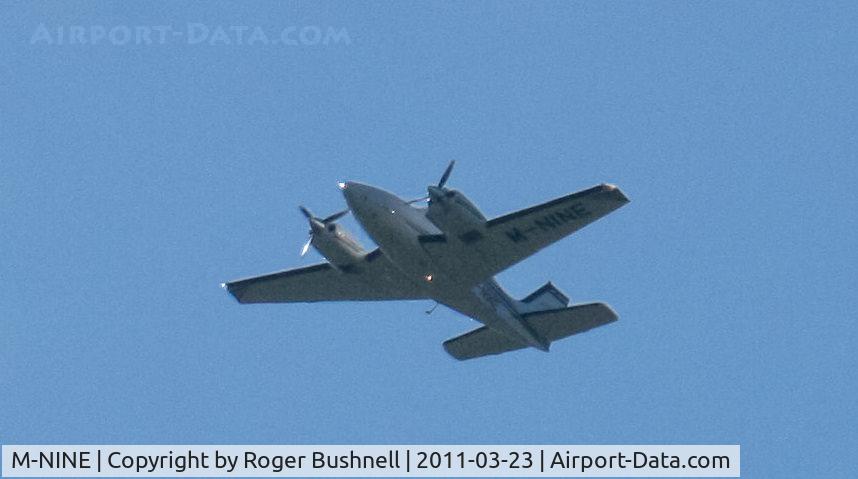 M-NINE, 2007 Beechcraft G58 C/N TH-2203, Flying over North Gorley Hampshire U.K.