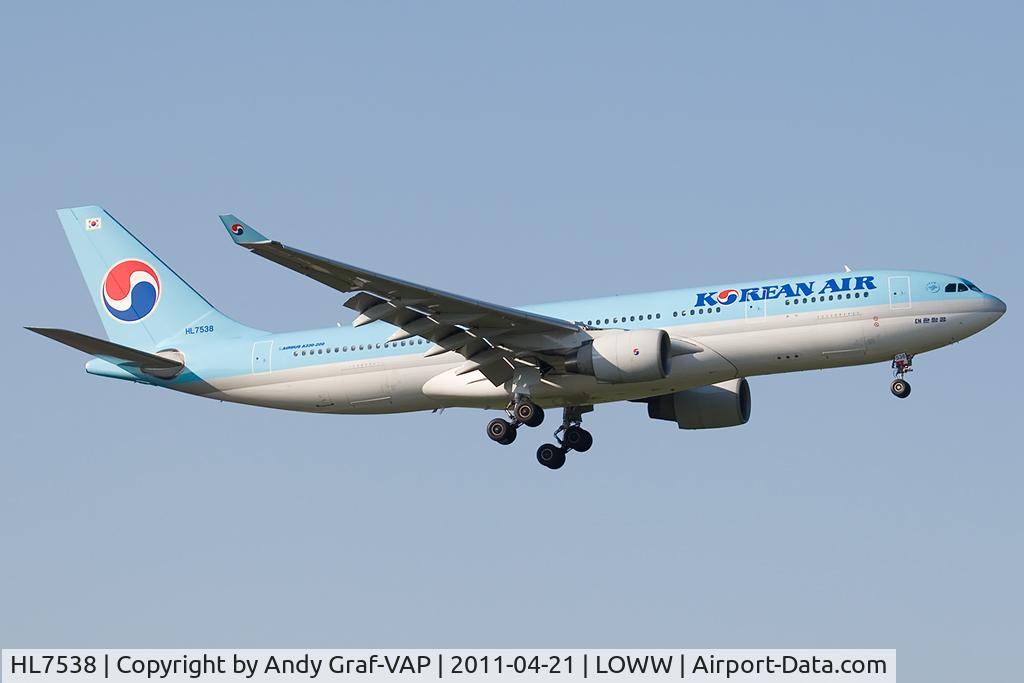 HL7538, 1998 Airbus A330-223 C/N 222, Korean Air A330-200