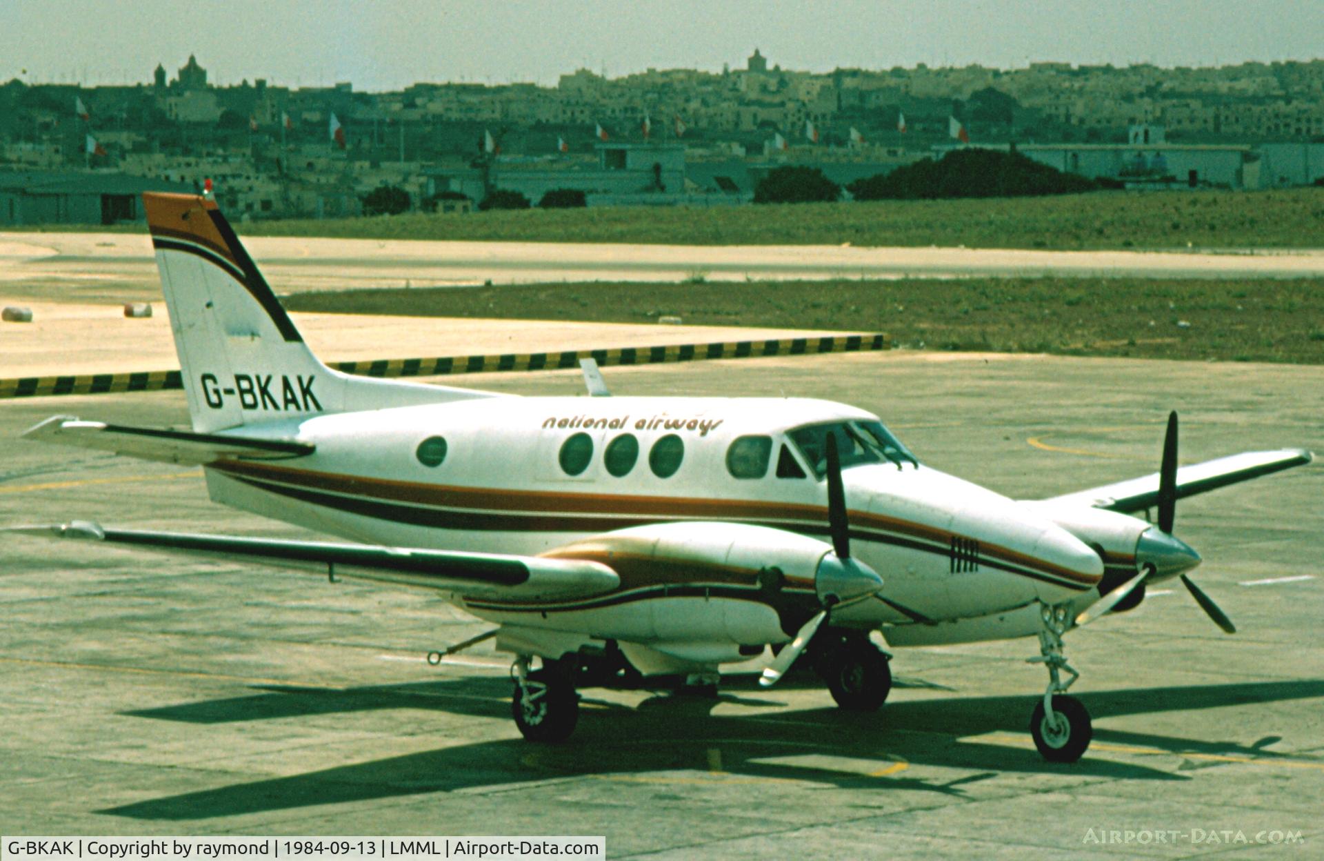 G-BKAK, 1974 Beech C90 King Air C/N LJ-619, Beech90 G-BKAK National Airways