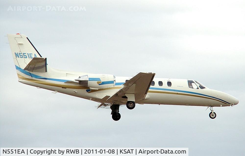 N551EA, 1981 Cessna 551 C/N 551-0360, Landing 12R