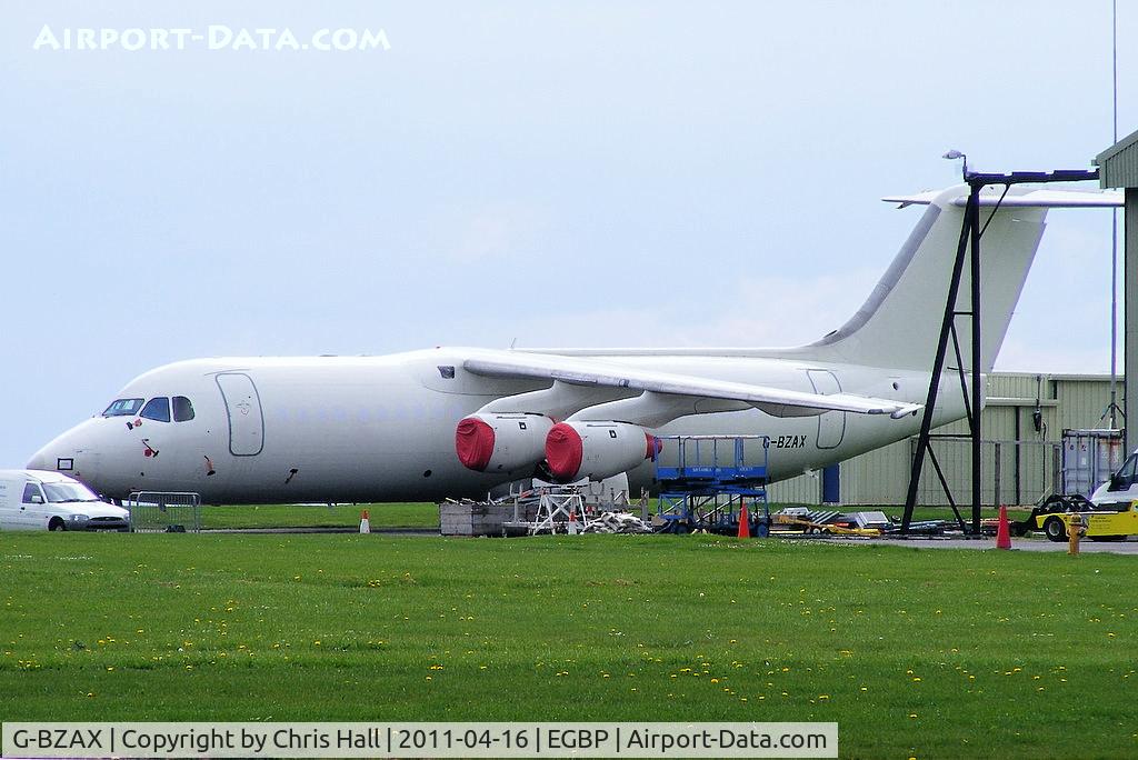 G-BZAX, 1999 British Aerospace Avro 146-RJ100 C/N E3356, ex BA CityFlyer, now in storage at Kemble