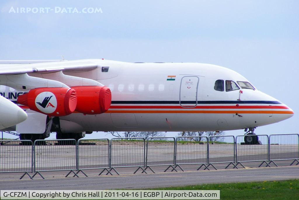 G-CFZM, 1996 British Aerospace Avro 146-RJ85 C/N E2299, will become VT-JJC with Jagson Airlines
