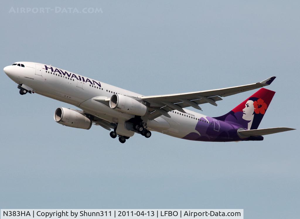 N383HA, 2011 Airbus A330-243 C/N 1217, Delivery day...