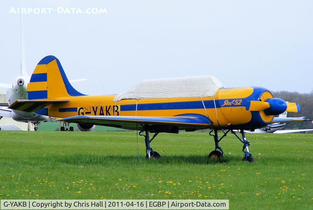 G-YAKB, 1992 Yakovlev (Aerostar) Yak-52 C/N 9211517, operated by Kemble Air Services