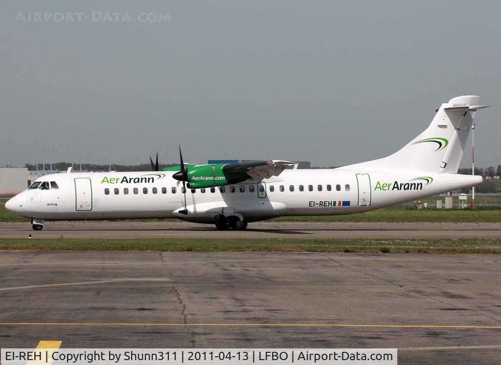 EI-REH, 1991 ATR 72-202 C/N 260, Taxiing holding point rwy 32R for departure in new c/s