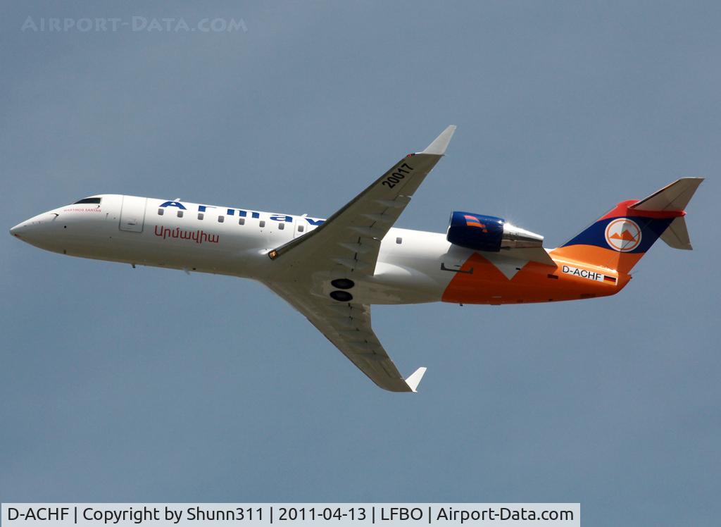 D-ACHF, 2000 Canadair CRJ-200LR (CL-600-2B19) C/N 7431, Painted at LFBO... To be EK-20017