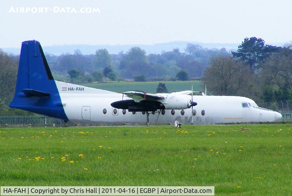 HA-FAH, 1983 Fokker F-27-500 Friendship C/N 10634, ex Farnair F-27 in storage at Kemble