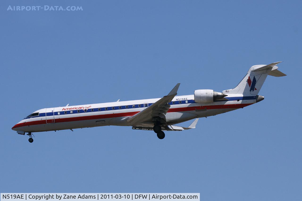 N519AE, 2003 Bombardier CRJ-701 (CL-600-2C10) Regional Jet C/N 10131, American Eagle at DFW Airport