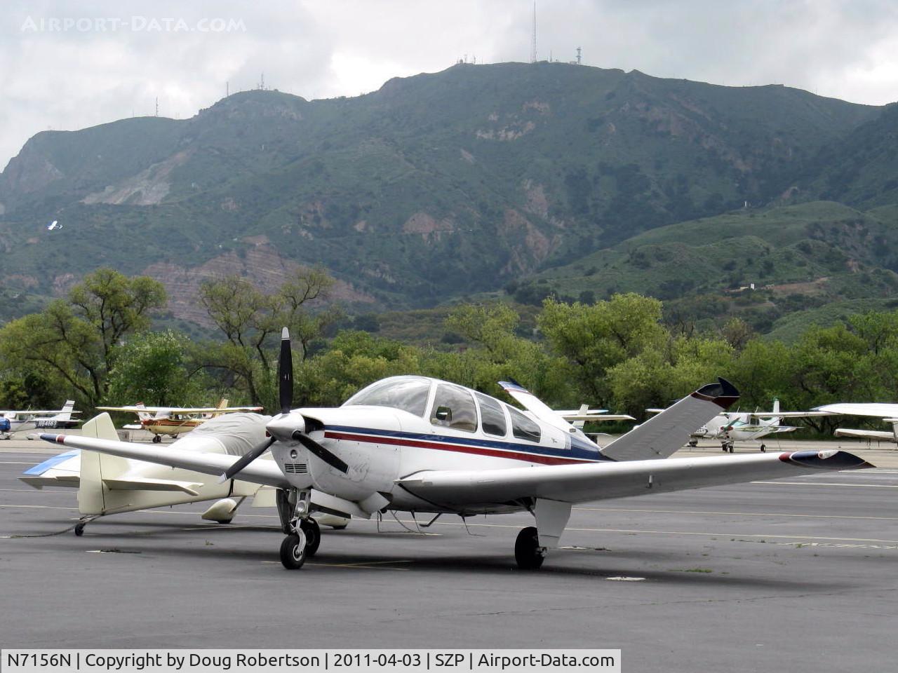 N7156N, 1968 Beech V35A Bonanza C/N D-8687, 1968 Beech V35A BONANZA, Continental IO-520-B 285 Hp